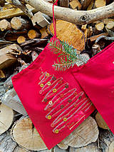 Úžitkový textil - Vianočné, mikulášske vrecúško na darčeky - 13738243_