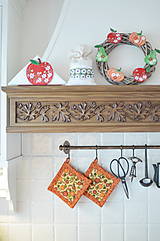 Úžitkový textil - Tekvičková chňapka - 13741320_