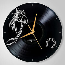 Hodiny - Horse (Kôň) - LP vinyl clocks (Vynilové hodiny) - 13740471_