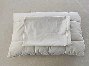 Detský textil - VLNIENKA obliečka na vankúš 40 x 60 CM na mieru 100% bavlna smotanovo Biela - 13741901_