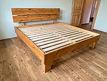 Nábytok - Borovicová masívna posteľ - 13740838_