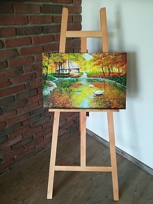 Obrazy - Labute na jazere - Obraz/Plátno/Akryl - 13741220_
