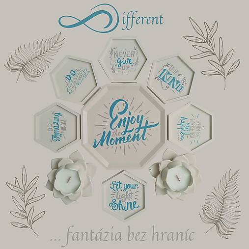 Nádoby - Tácky, svietniky alebo sviečky ako DARČEK (jesmonite) - 13741823_