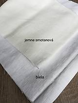 Úžitkový textil - Ľanový obrus Simplicity II (viac odtieňov ľanu) - 13743974_
