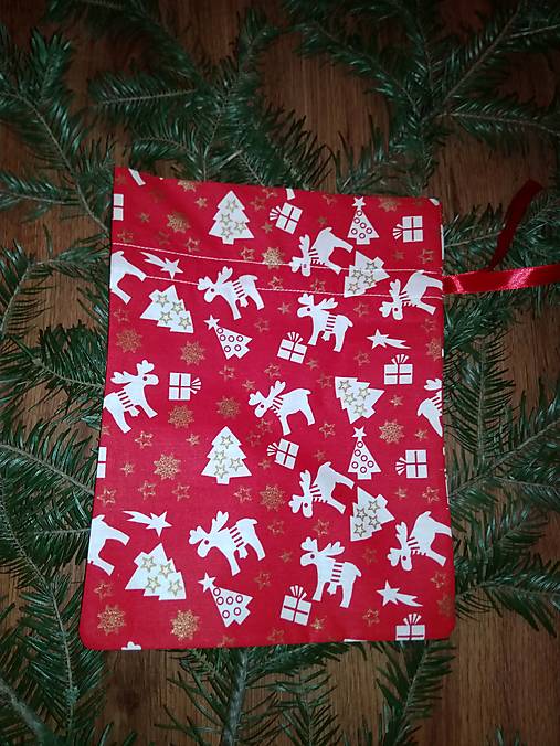 Úžitkový textil - Mikulášské / vianočné vrecko IV. - 13745745_