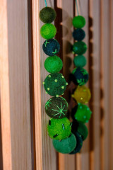 Náhrdelníky - plstený náhrdelník Zelený - 13746458_