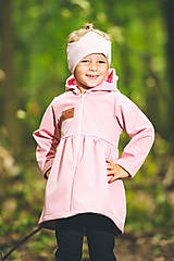 Detské oblečenie - Prechodný softshell kabátik ružový - 13744957_