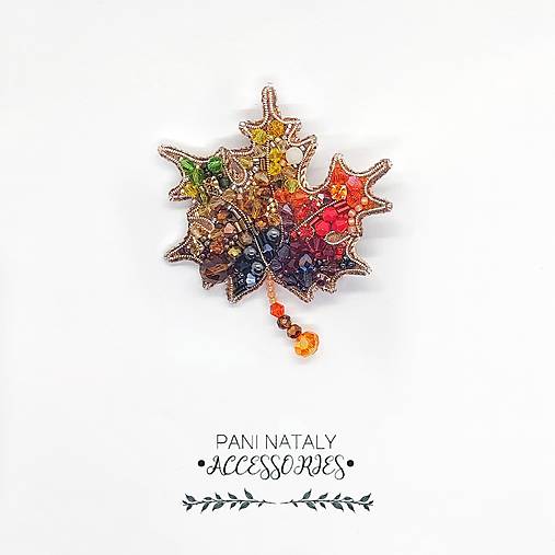 Brošne - Brošna "List" - 13743483_