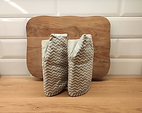 Úžitkový textil - Kuchynské rukavice (chňapky) s teflónovou úpravou "nordic" - 13744242_