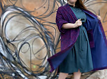Kimoná - PLASMA UNIVERSE limitovaný kimono kabát - 13745302_