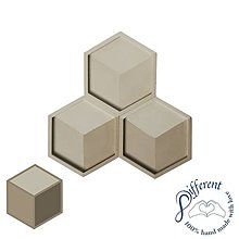 Nádoby - Tácka hexagone - 3D CUBE (jesmonite) - 13744142_