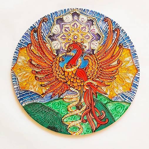 Obrazy - mandala Znovuzrodenie Fénix - 13744259_