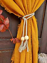Úžitkový textil - Ľanový záves Autumn Vibes - 13743720_