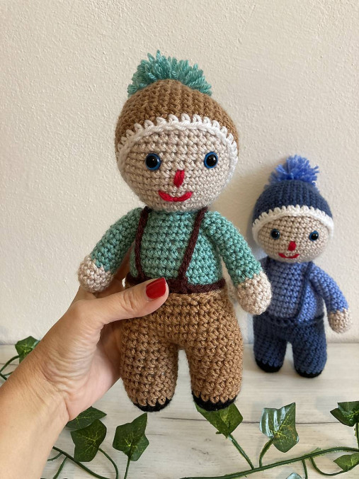 Hračky -  Hačkovaní chlapci (béžový) - 13745663_