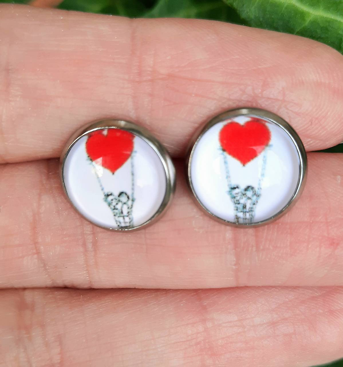 Náušničky srdiečka 12 mm