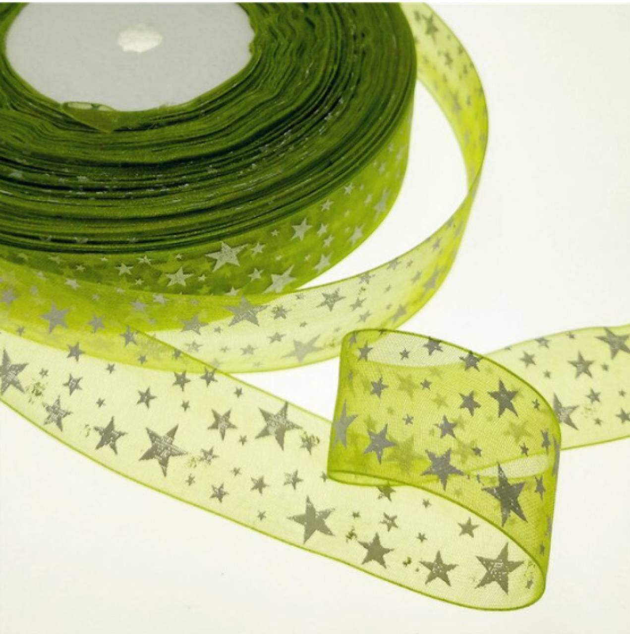 SS113 Stuha vianočná organzová 25 mm 