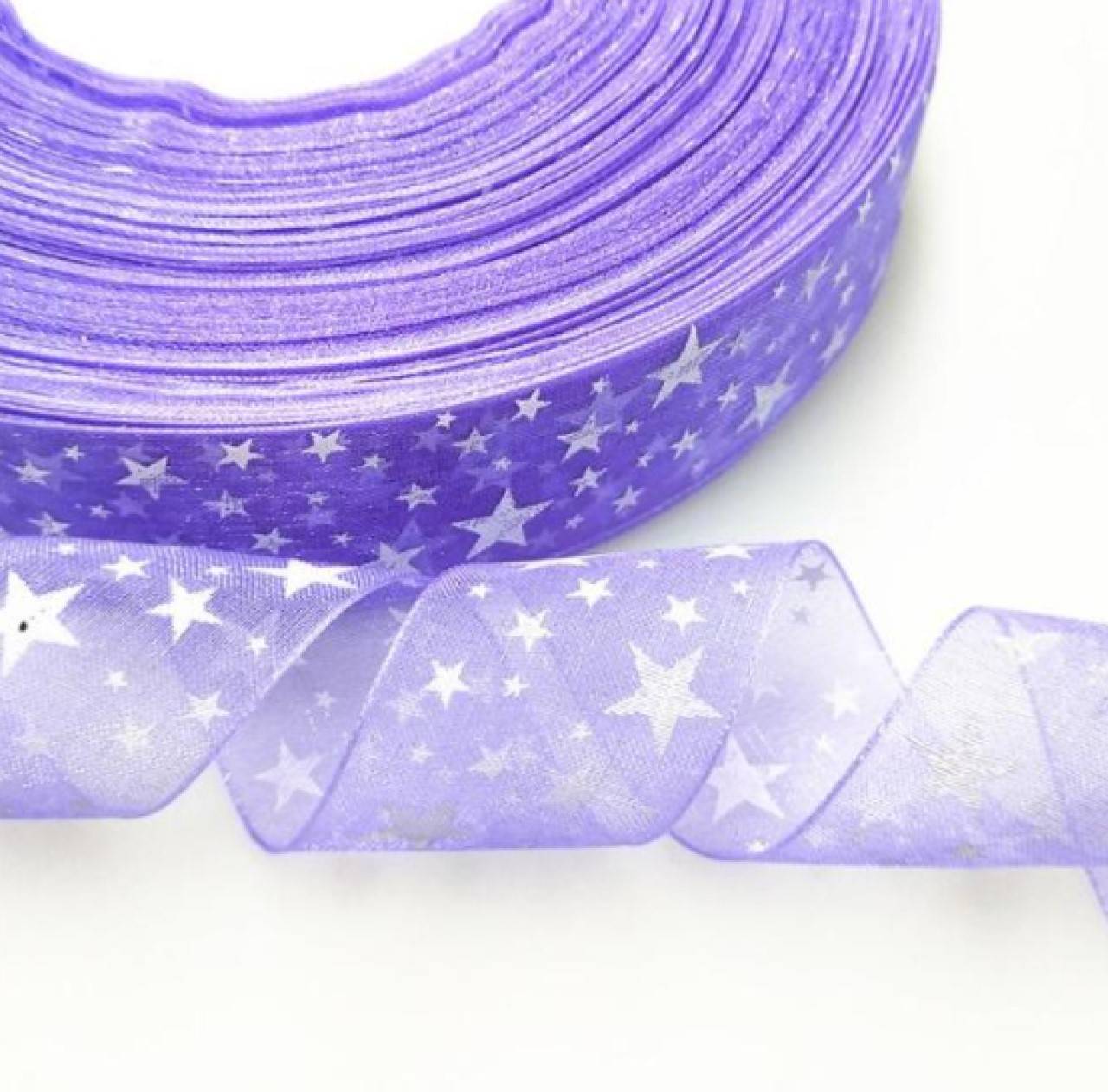 Stuha vianočná organzová 25 mm 