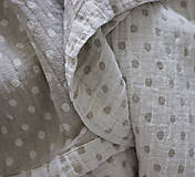 Úžitkový textil - Obojstranný ľanový prehoz - 13749369_
