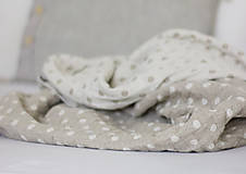 Úžitkový textil - Obojstranný ľanový prehoz - 13749441_