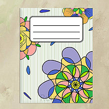 Papiernictvo - Kvetový zápisník supermix - 13749068_