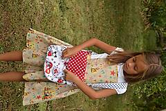Detské oblečenie - sukňa zásterková (4 roky - Pestrofarebná) - 13751746_