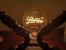 Svietidlá a sviečky - Stolná lampa, LOVE svietidlo - 13750870_