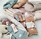 Detský textil - Mušelínová zavinovačka s viazaním krémová - 13755430_