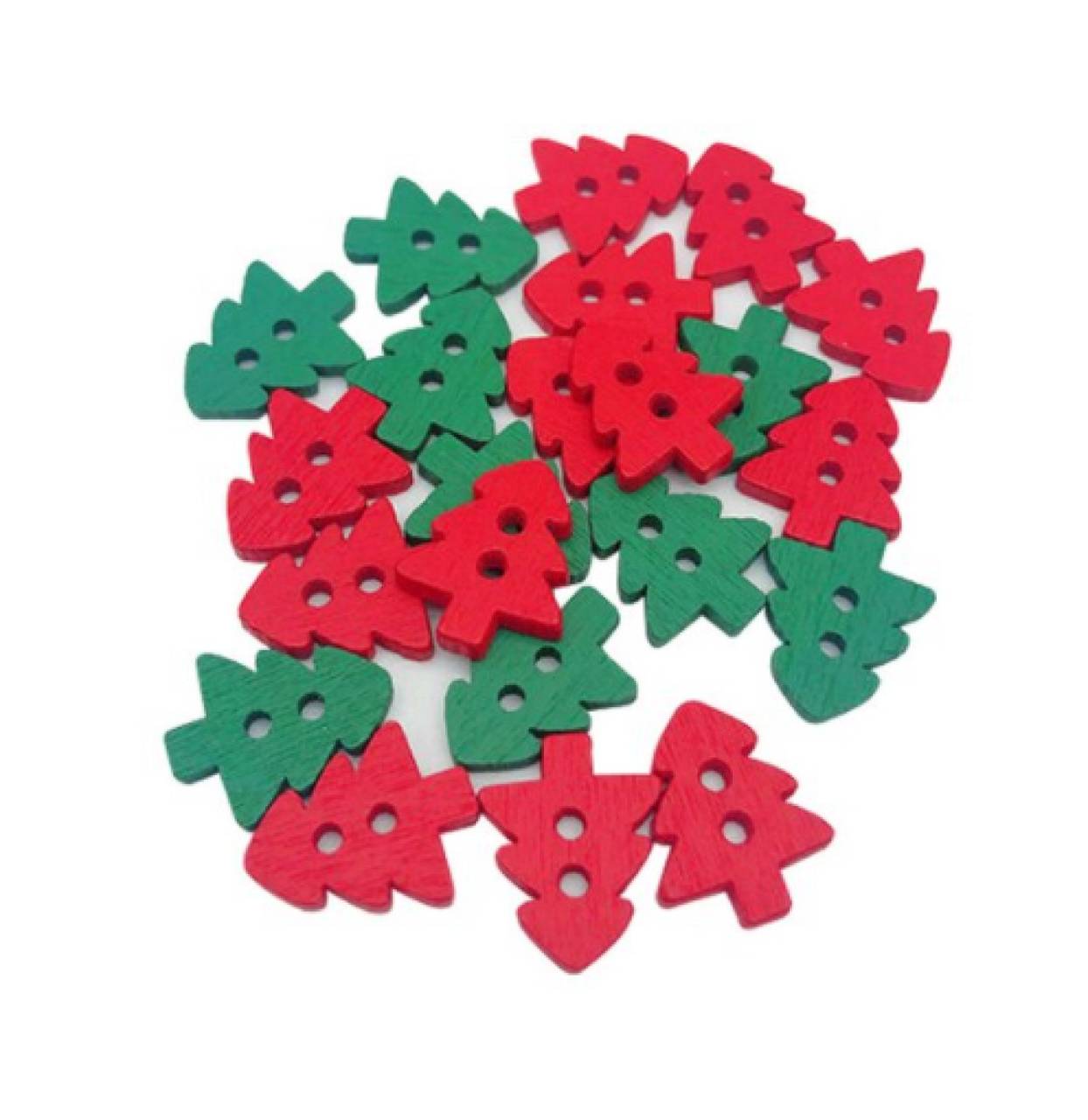 Gombík vianočný stromček 1,5 x 1 cm