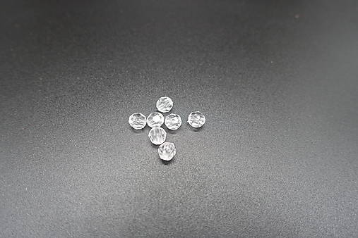 Korálky - Plastové fazetované II. 6mm rz.f. (10ks) (1) - 13754979_