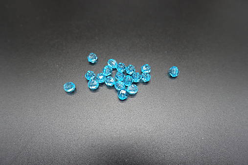 Korálky - Plastové fazetované II. 6mm rz.f. (10ks) (8) - 13754996_