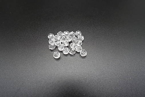 Korálky - Plastové fazetované III. 6mm rz.f. (10ks) (1) - 13755041_