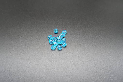 Korálky - Plastové fazetované III. 6mm rz.f. (10ks) (12) - 13755071_