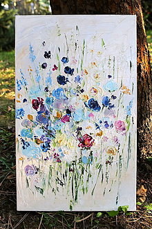 Obrazy - Kvety - olejomaľba - 13755350_
