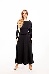 Šaty - Šaty dlhé čierne - 13758338_