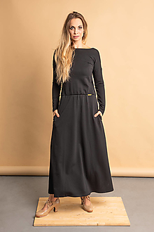 Šaty - Šaty dlhé čierne - 13758330_