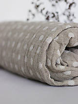 Úžitkový textil - Ľanový obojstranný uterák - 13757529_