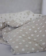 Úžitkový textil - Ľanový obojstranný uterák - 13757539_