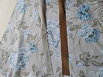 Textil - VLNIENKA na mieru 100 % bavlna deka 200 x 200 cm/ 200 x 220 cm / 200 x 240 cm / 220 x 240 cm Pivónia tyrkysová - 13761097_