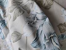 Textil - VLNIENKA na mieru 100 % bavlna deka 200 x 200 cm/ 200 x 220 cm / 200 x 240 cm / 220 x 240 cm Pivónia tyrkysová - 13761099_