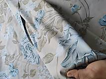 Textil - VLNIENKA na mieru 100 % bavlna deka 200 x 200 cm/ 200 x 220 cm / 200 x 240 cm / 220 x 240 cm Pivónia tyrkysová - 13761101_