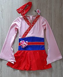 Detské oblečenie - Šaty na krasokorčuľovanie - 13759607_