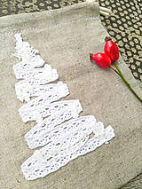 Úžitkový textil - Vianočné, mikulášske ľanové vrecúško - sada 3ks - 13761765_