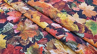 Úžitkový textil - Obrus s jesenným motívom - 13765983_