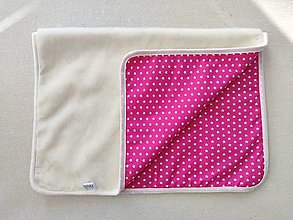 Úžitkový textil - Vlnienka Vlnená deka do postieľky 100% merino Top super wash Hviezdička ružová - 13765904_