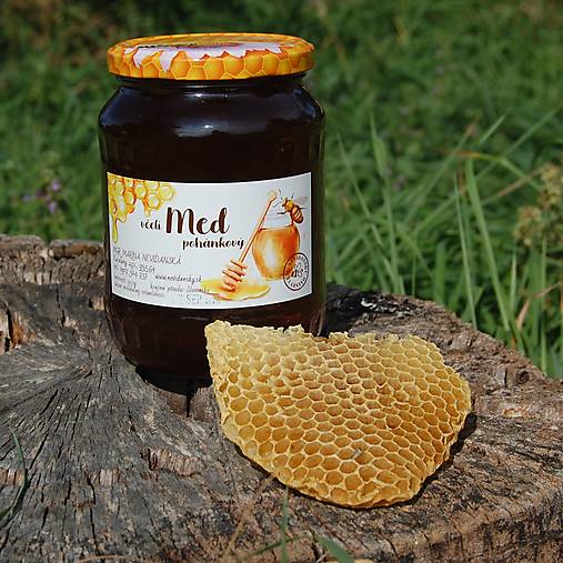 Včelie produkty - Pohánkový medík (v skle (väčšie riziko rozbitia pre preprave :)) - 13762913_