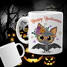 Nádoby - Hrnček Halloween - netopier - 13764339_