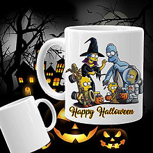 Nádoby - Hrnček Halloween - rodinka strašidiel - 13764342_