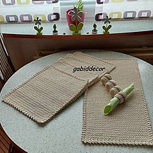 Úžitkový textil - Háčkované kuchynské prestieranie z kvalitných bavlnených šnúr s ozdobným olemovaním - 13765438_