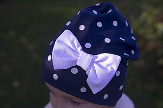 Detské čiapky - Dievčenská čiapka "Simply dots :)" - 13762973_