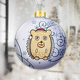Dekorácie - Zvieracia vianočná guľa - ornamenty - 13762817_